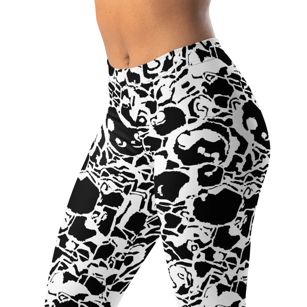 Inkblot Circuit on Leggings — Left Front
