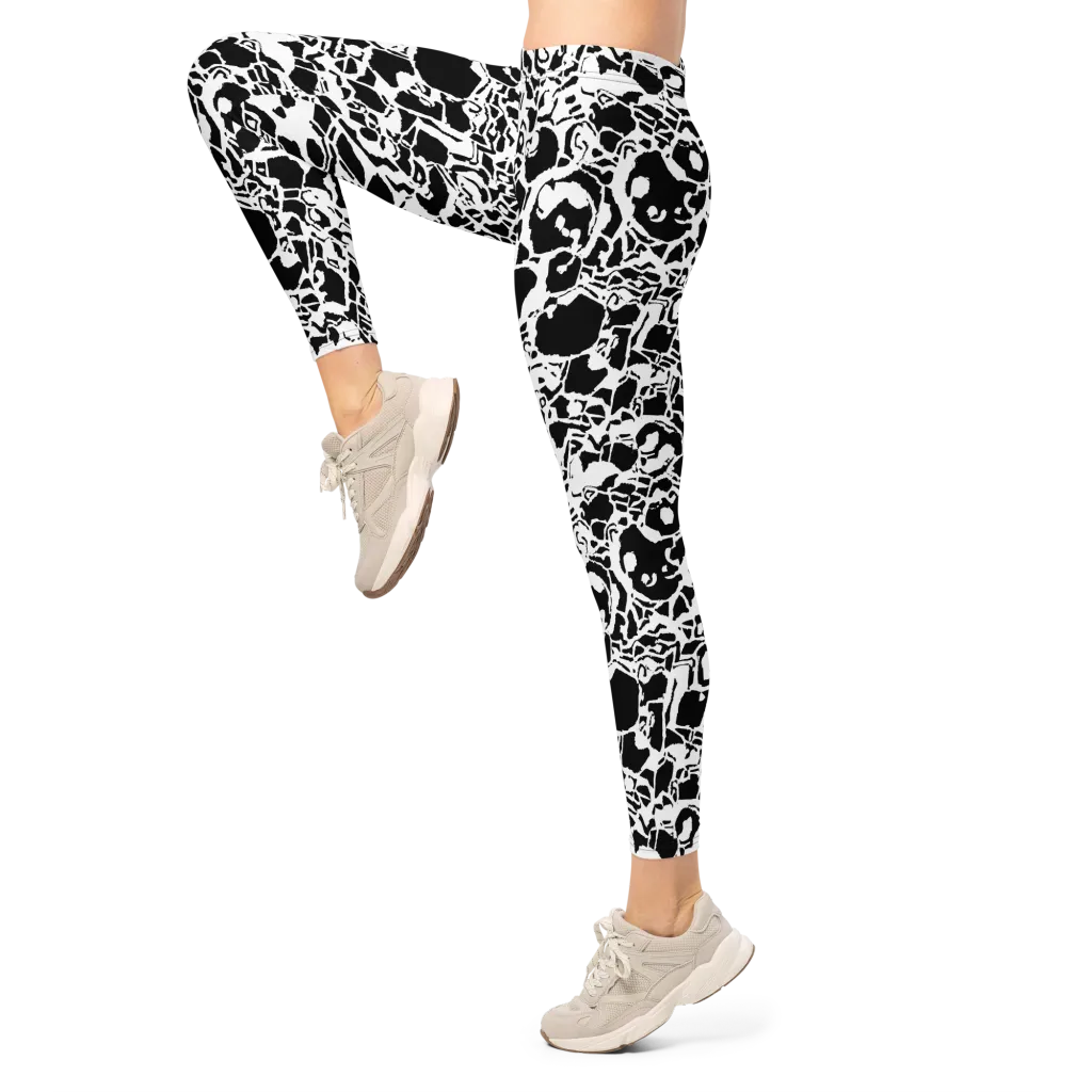 Inkblot Circuit on Leggings — Left