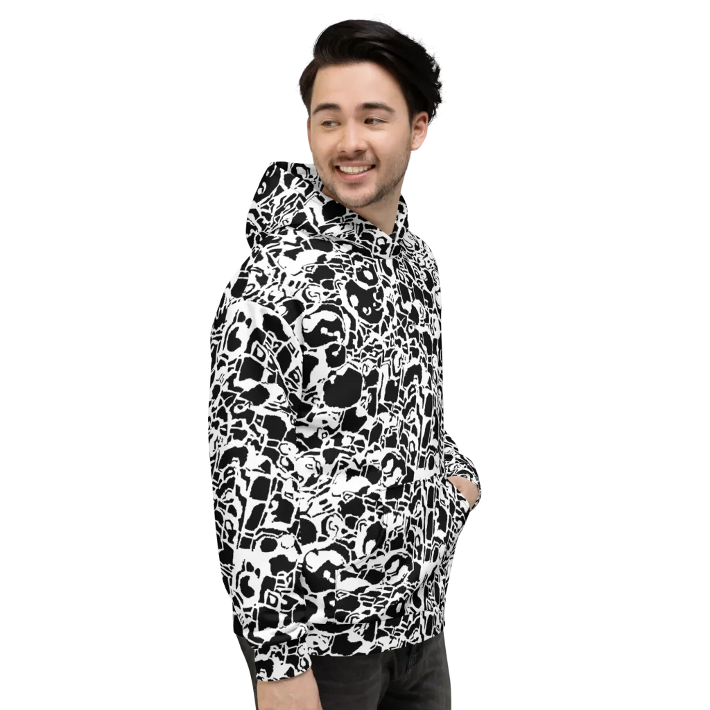 Inkblot Circuit on Hoodie — Right