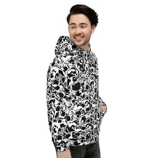 Inkblot Circuit on a Hoodie