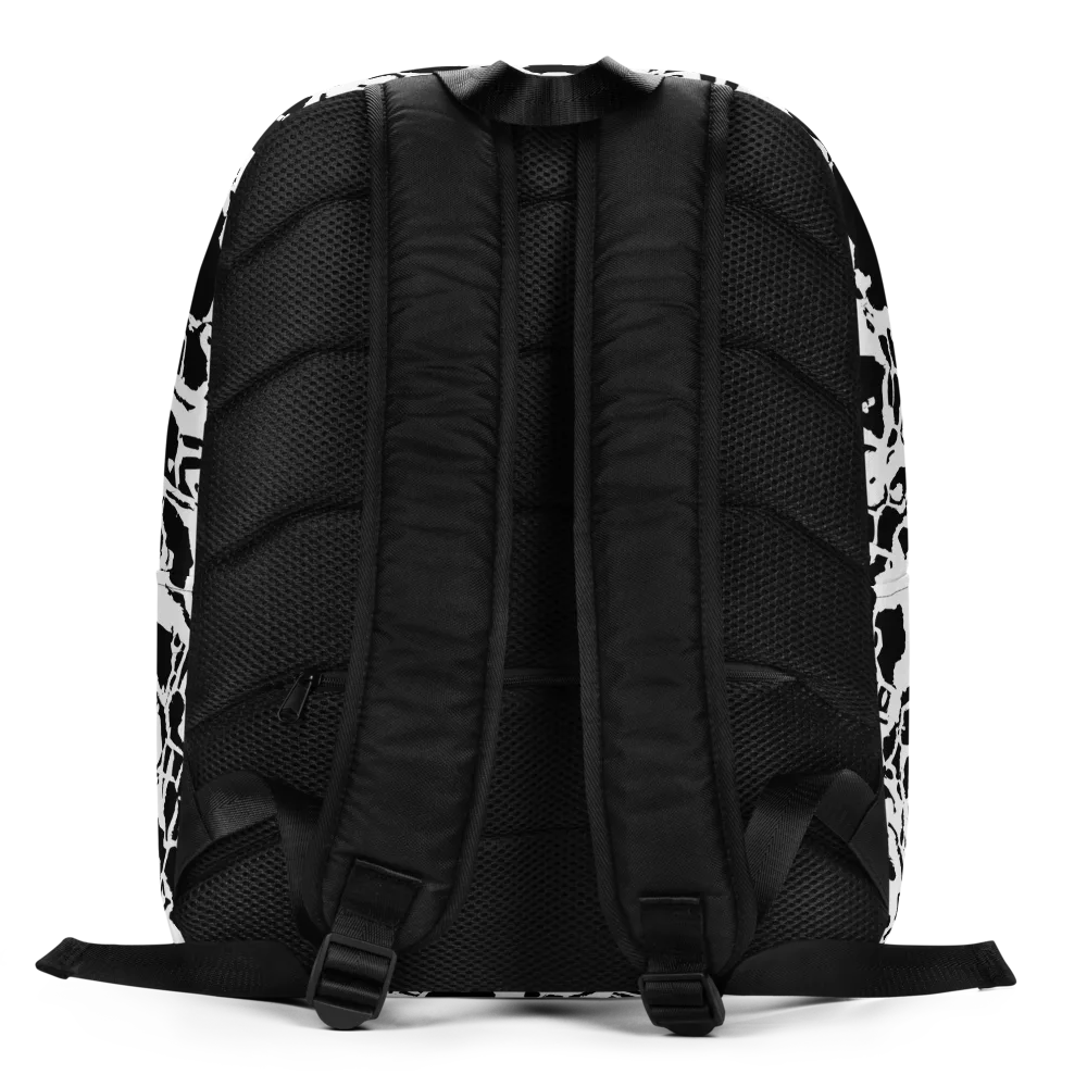 Inkblot Circuit on Minimalist Backpack — Back