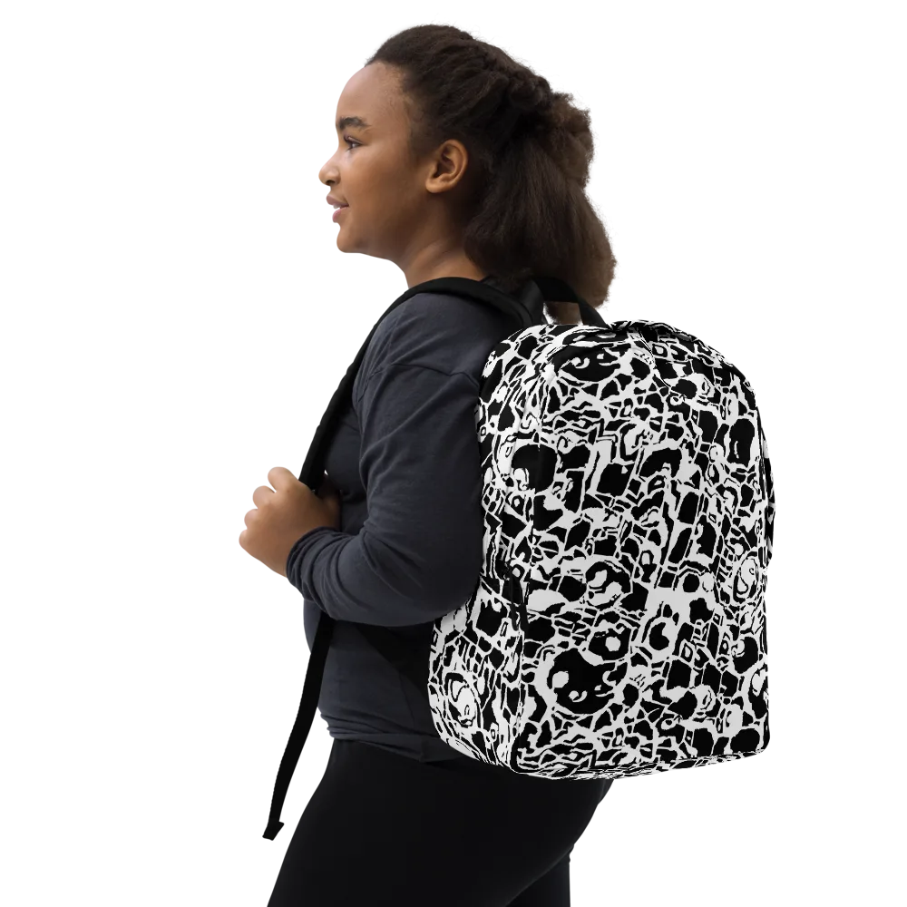 Inkblot Circuit on Minimalist Backpack — Right Front