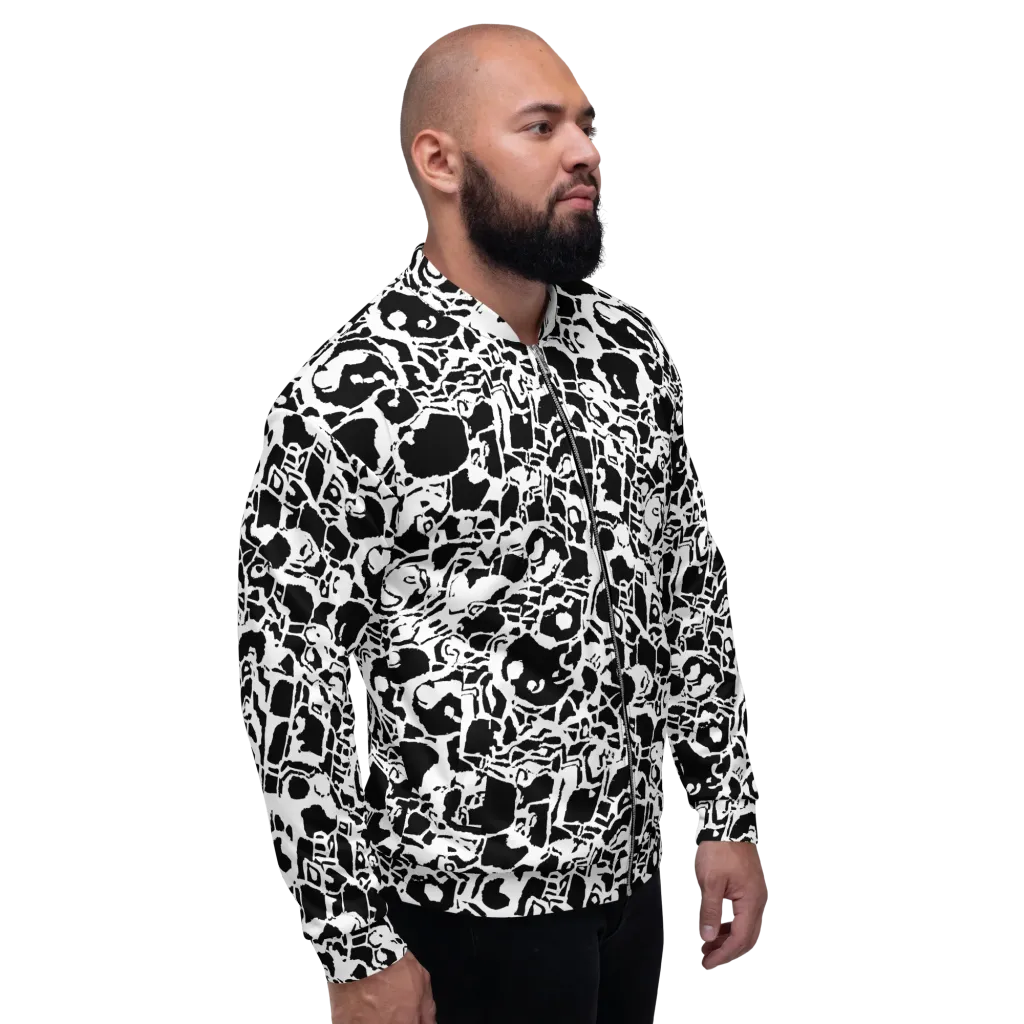 Inkblot Circuit on Bomber Jacket — Right