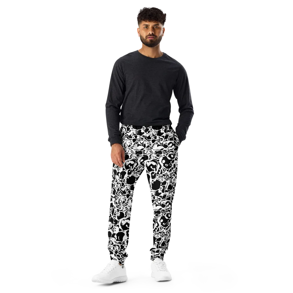 Inkblot Circuit on Men's Joggers — Front