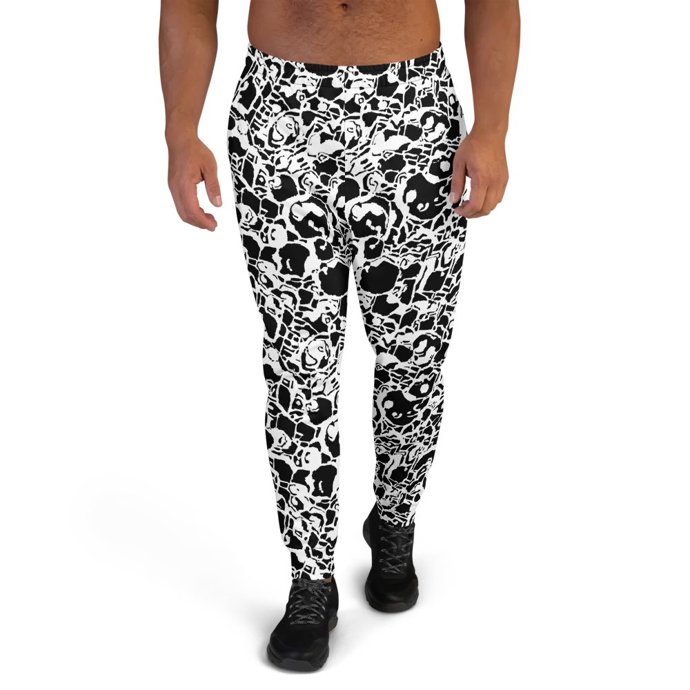 Inkblot Circuit on Men's Joggers — Front