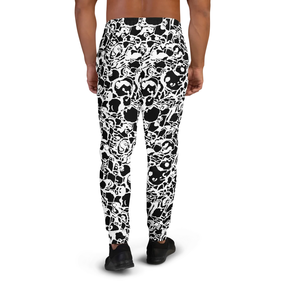 Inkblot Circuit on Men's Joggers — Back