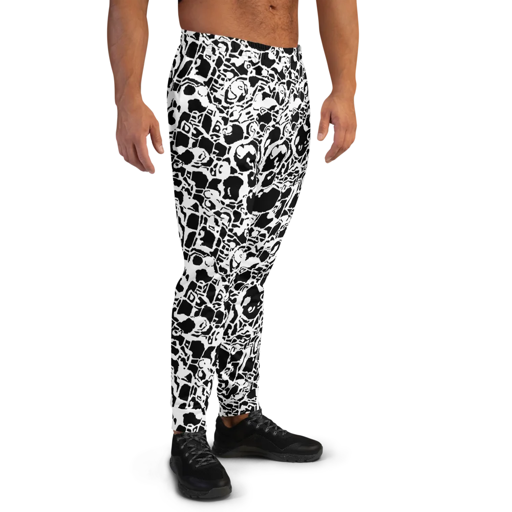 Inkblot Circuit on Men's Joggers — Right