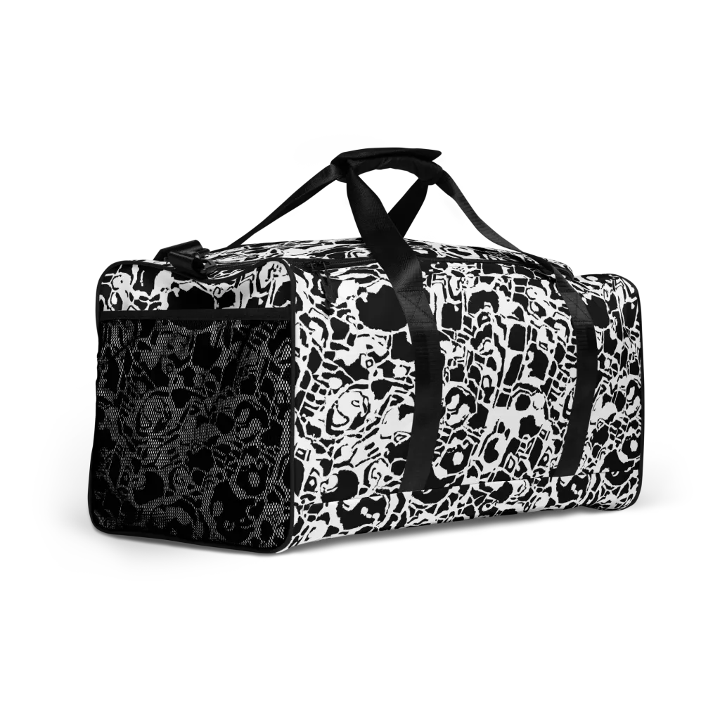 Inkblot Circuit on Duffle Bag — Right Front