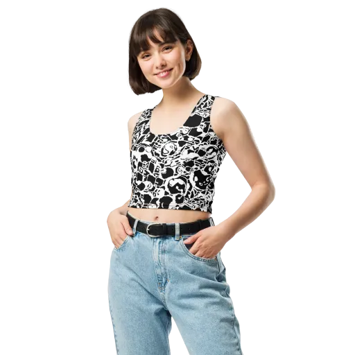Inkblot Circuit on a Crop Top