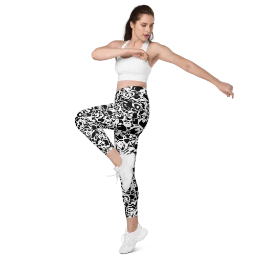 Inkblot Circuit on a Leggings with Pockets