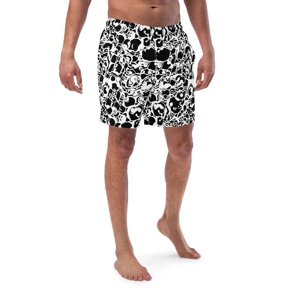 Inkblot Circuit on Swim Trunks — Front