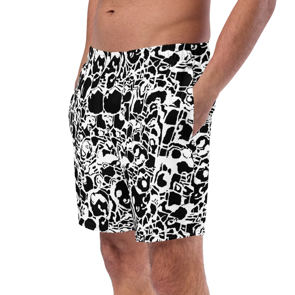 Inkblot Circuit on Swim Trunks — Left Front