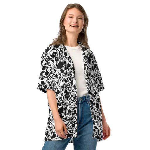 Inkblot Circuit on a Button Shirt