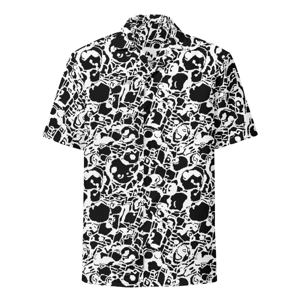 Inkblot Circuit on Button Shirt — Front