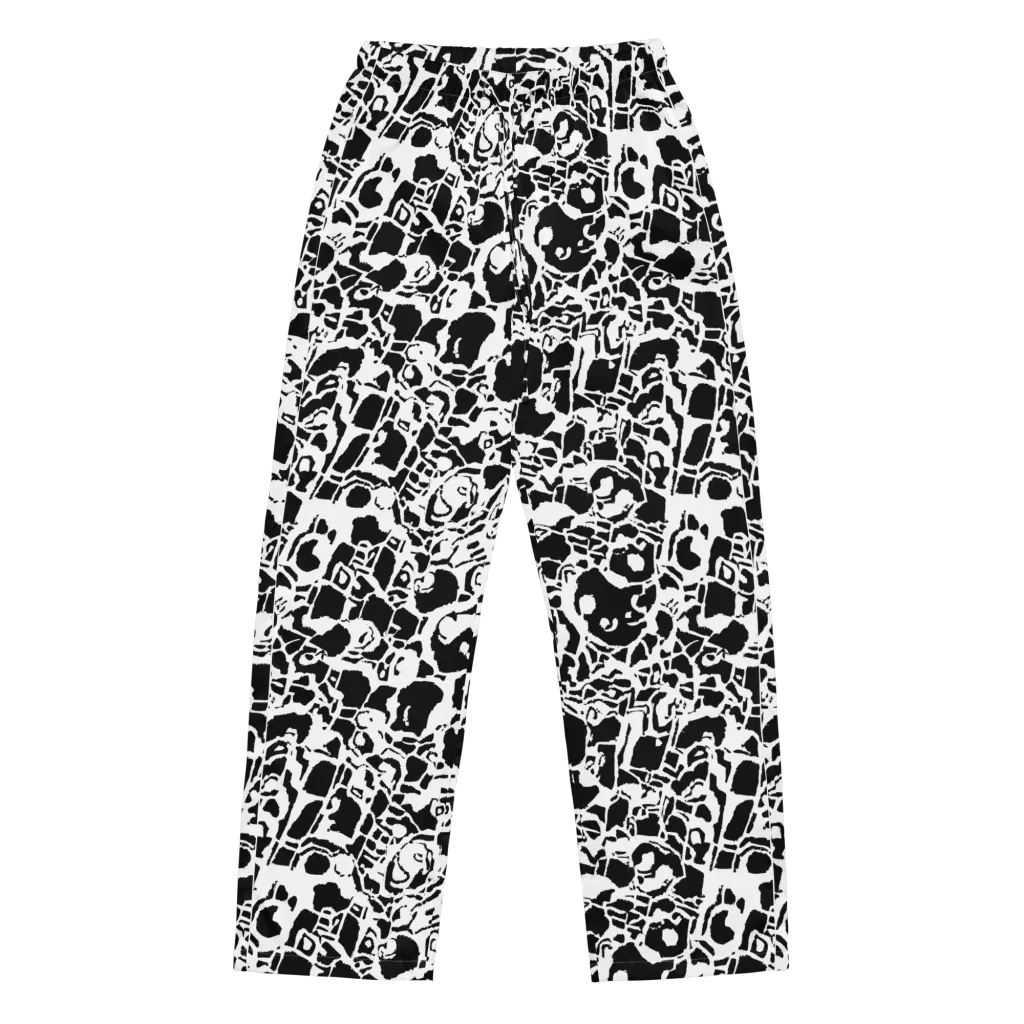 Inkblot Circuit on Women's Pajama Pants — Front