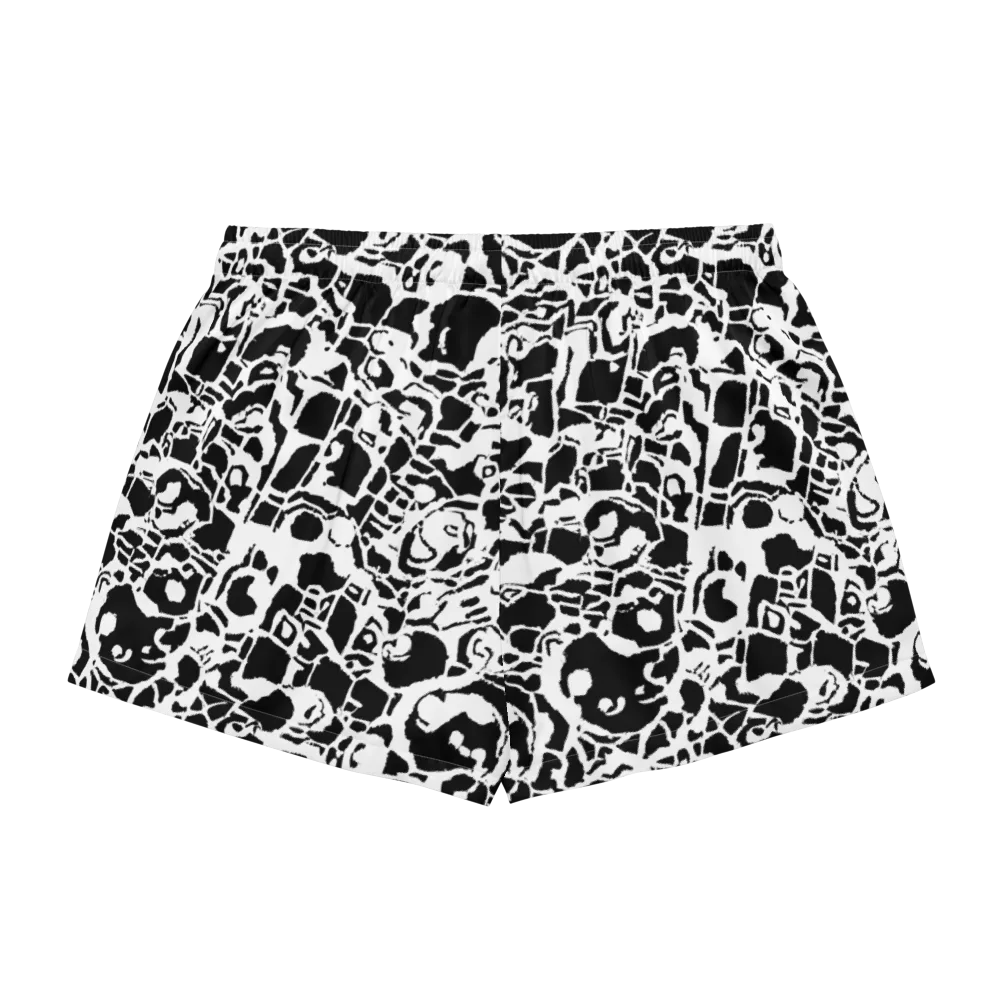 Inkblot Circuit on Women's Pajama Shorts — Back