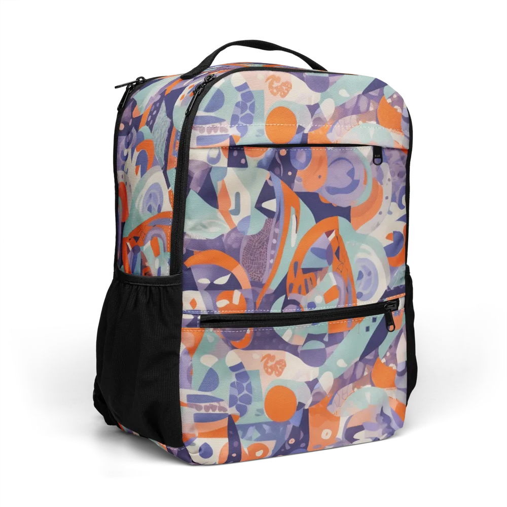 Tangerine Rapture on Utility Backpack — Right Front