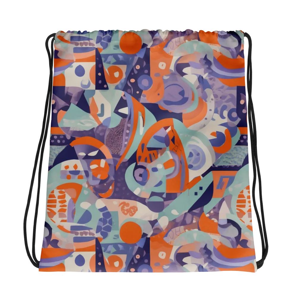 Tangerine Rapture on Drawstring Bag — Photo