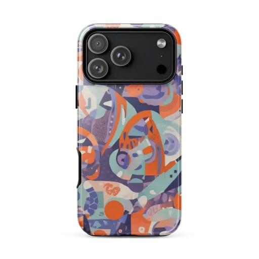 Tangerine Rapture on a Tough Case for iPhone®