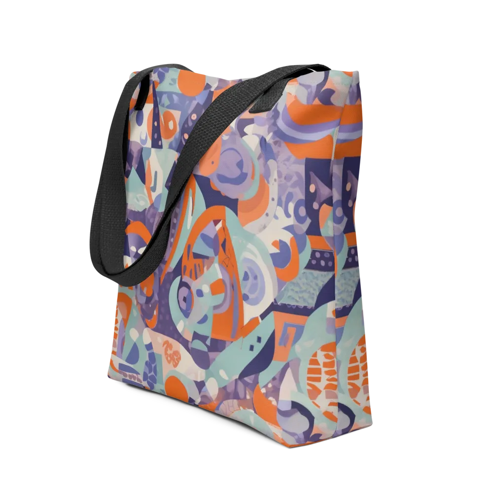 Tangerine Rapture on Tote Bag — Front