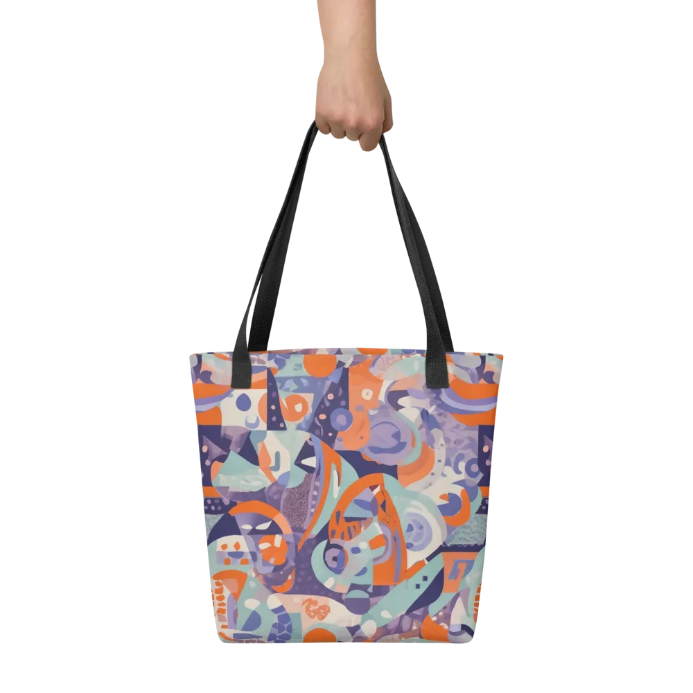 Tangerine Rapture on Tote Bag — Front