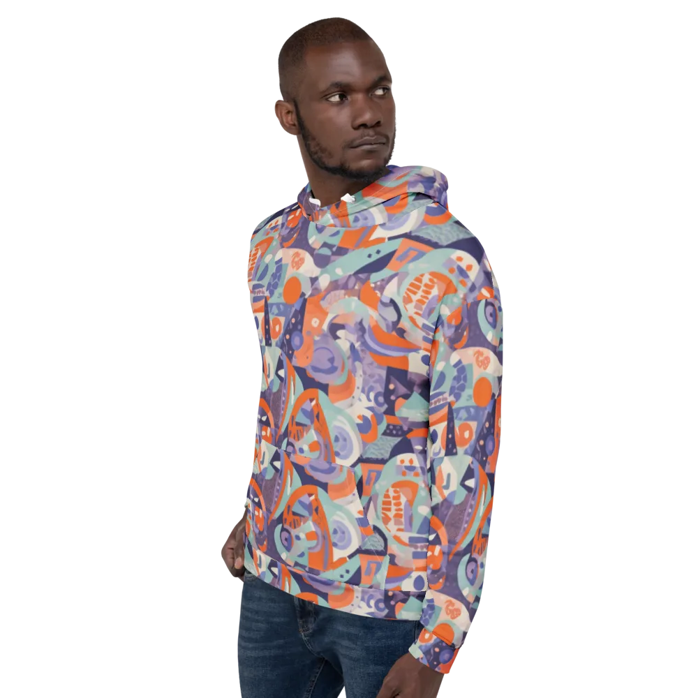 Tangerine Rapture on Hoodie — Left