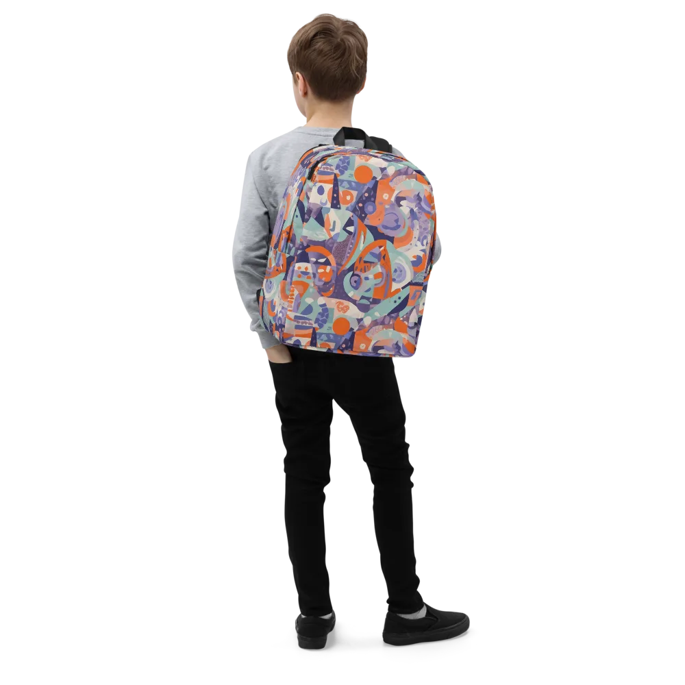 Tangerine Rapture on Minimalist Backpack — Right Front
