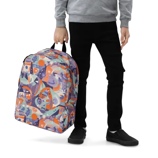Tangerine Rapture on a Minimalist Backpack
