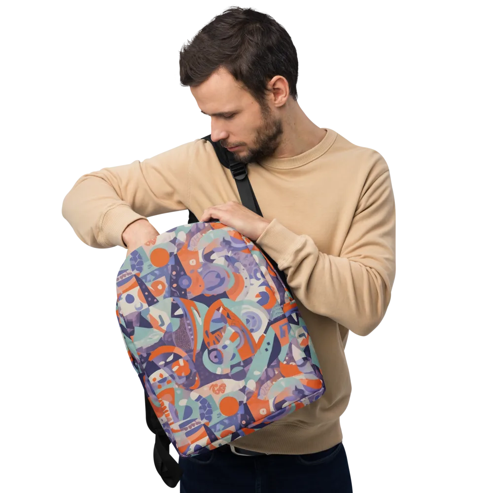 Tangerine Rapture on Minimalist Backpack — Front