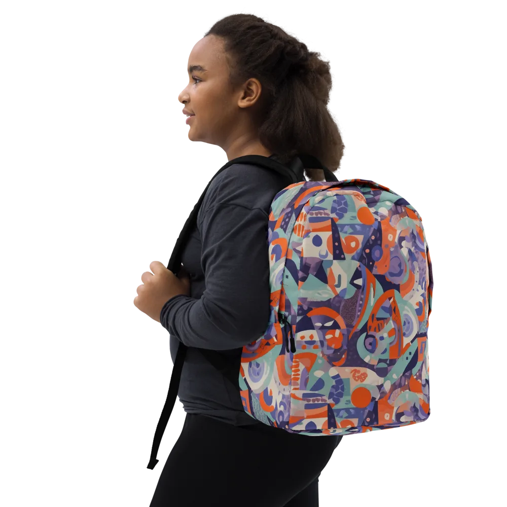Tangerine Rapture on Minimalist Backpack — Right Front