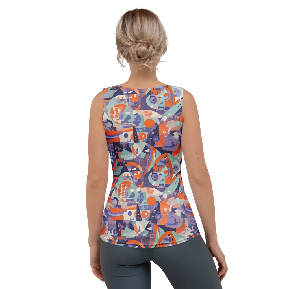 Tangerine Rapture on Women's Tank Top — Back
