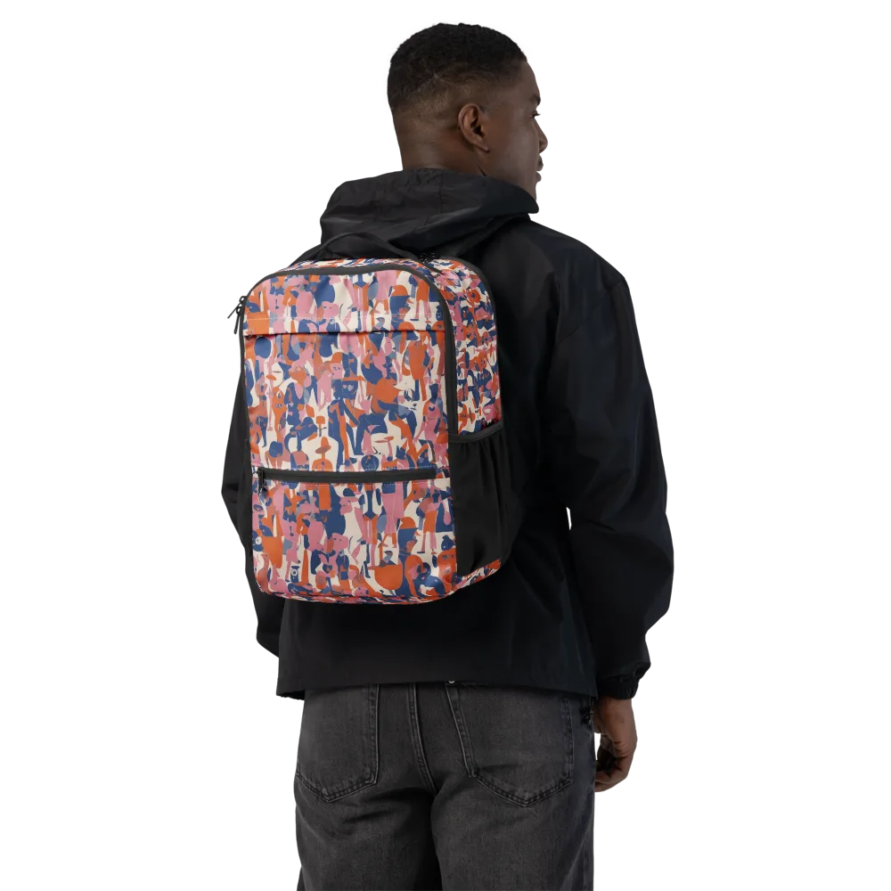 Coral Commute on Utility Backpack — Back
