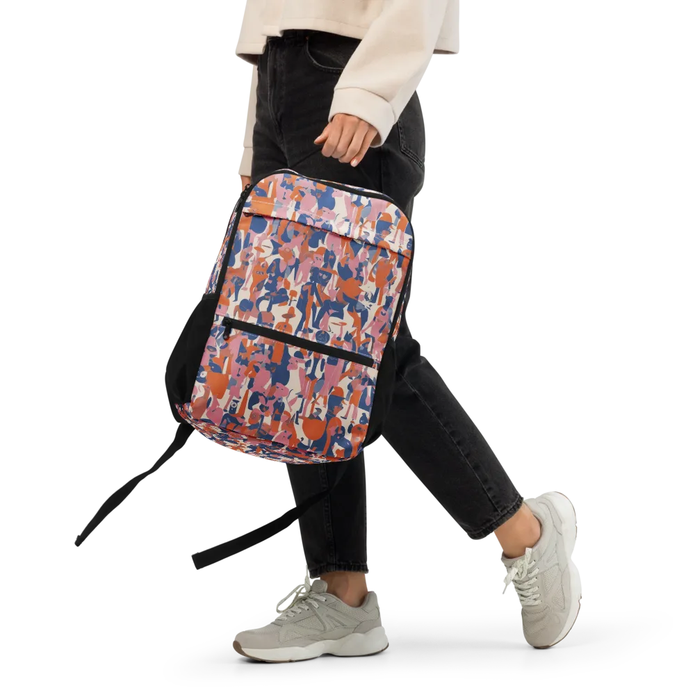 Coral Commute on Utility Backpack — Front