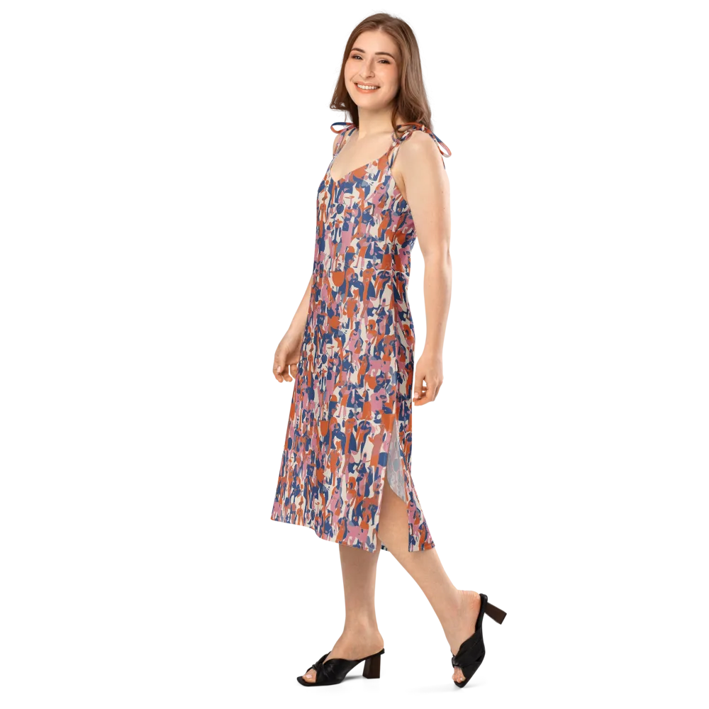 Coral Commute on Slip Dress — Left Front