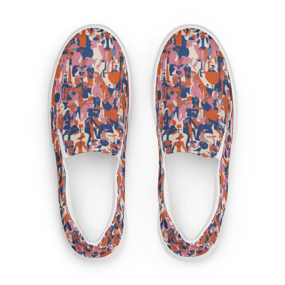 Coral Commute on Men's Slip-On Canvas Shoes — Front