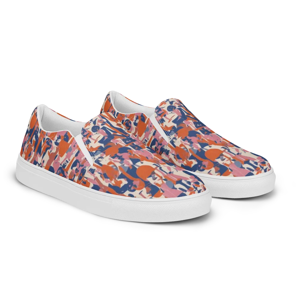 Coral Commute on Men's Slip-On Canvas Shoes — Right Front