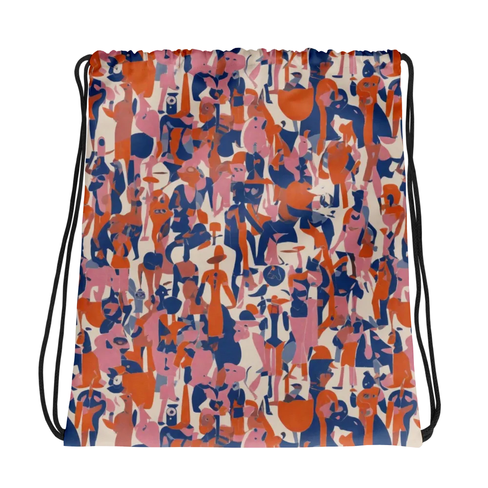 Coral Commute on Drawstring Bag — Photo
