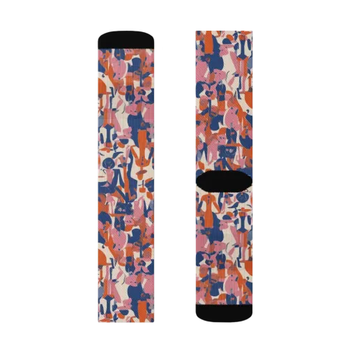 Coral Commute on a Socks