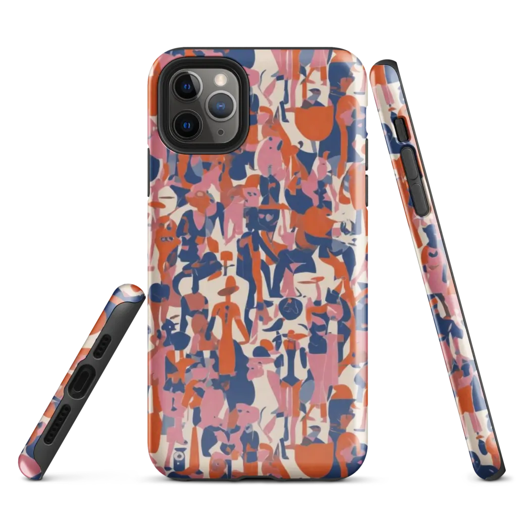 Coral Commute on Tough Case for iPhone® — Front