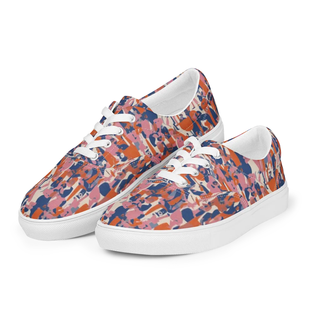 Coral Commute on Men's Lace-Up Canvas Shoes — Left Front
