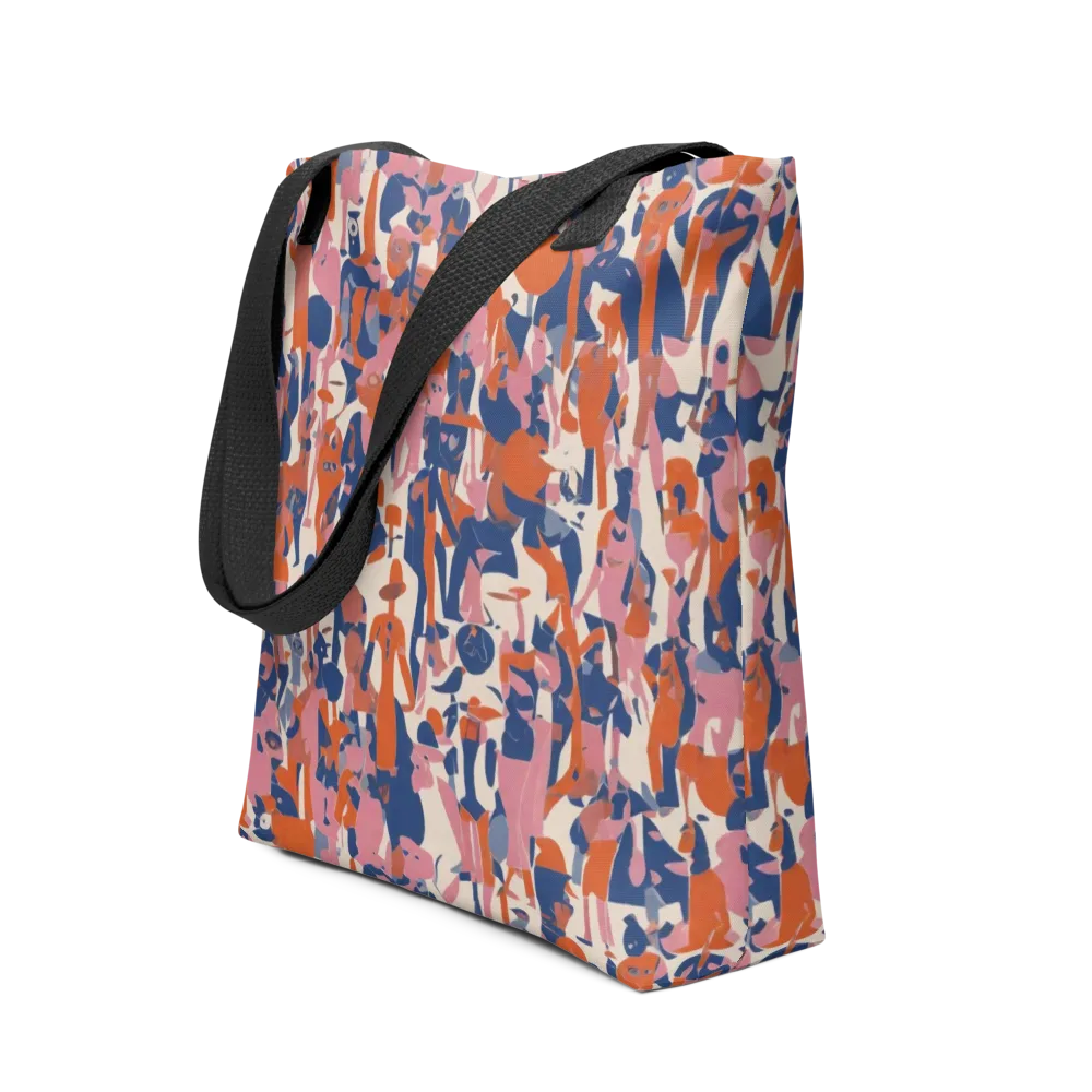 Coral Commute on Tote Bag — Front