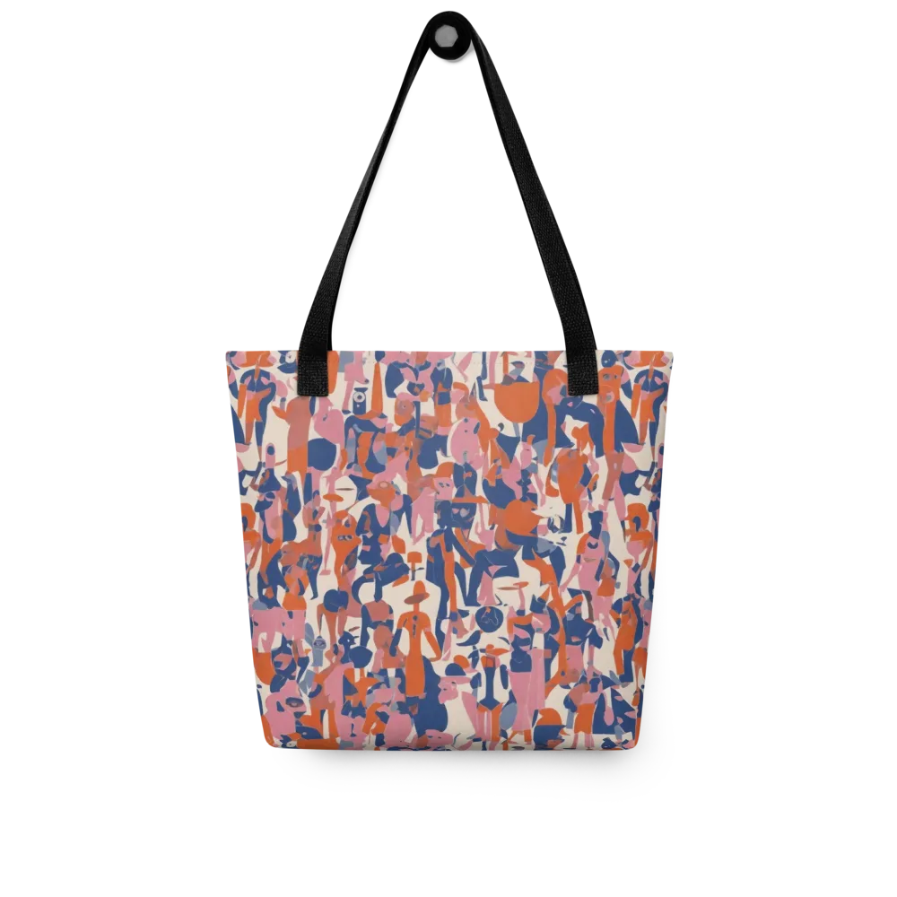Coral Commute on Tote Bag — Front
