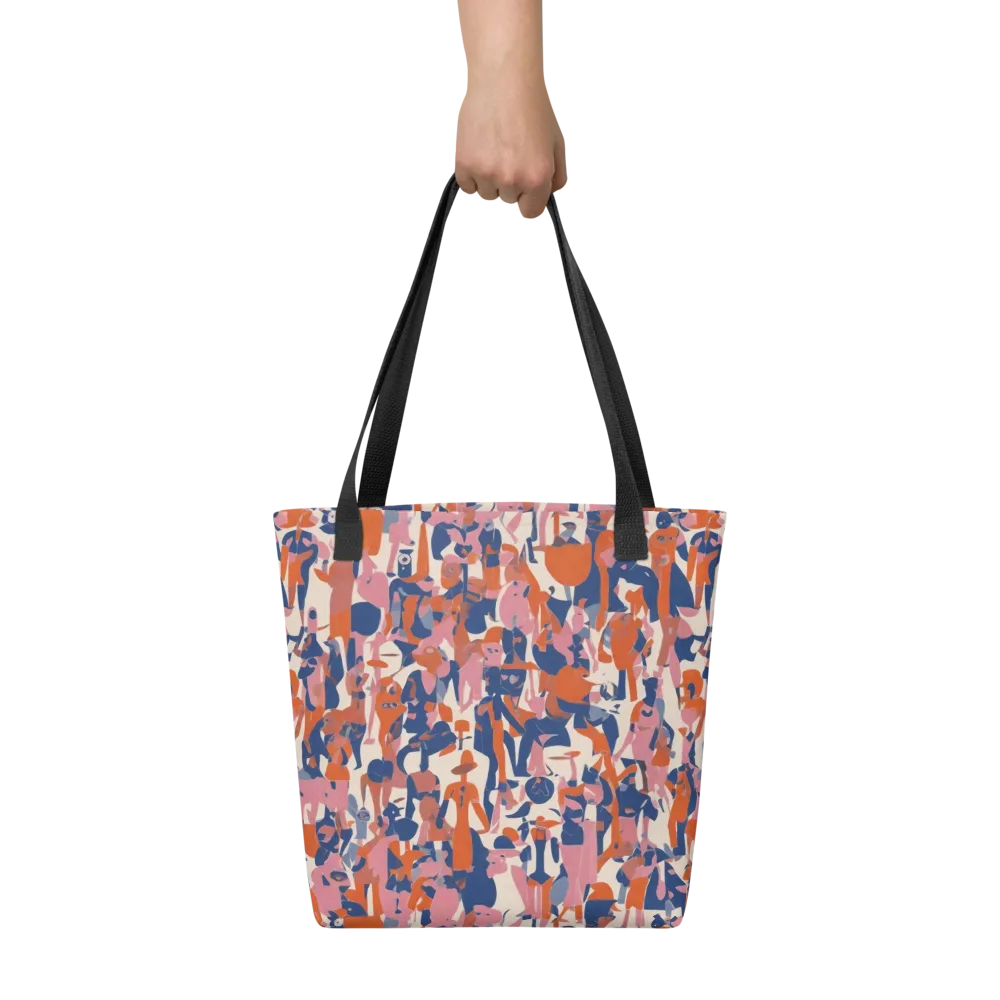 Coral Commute on Tote Bag — Front