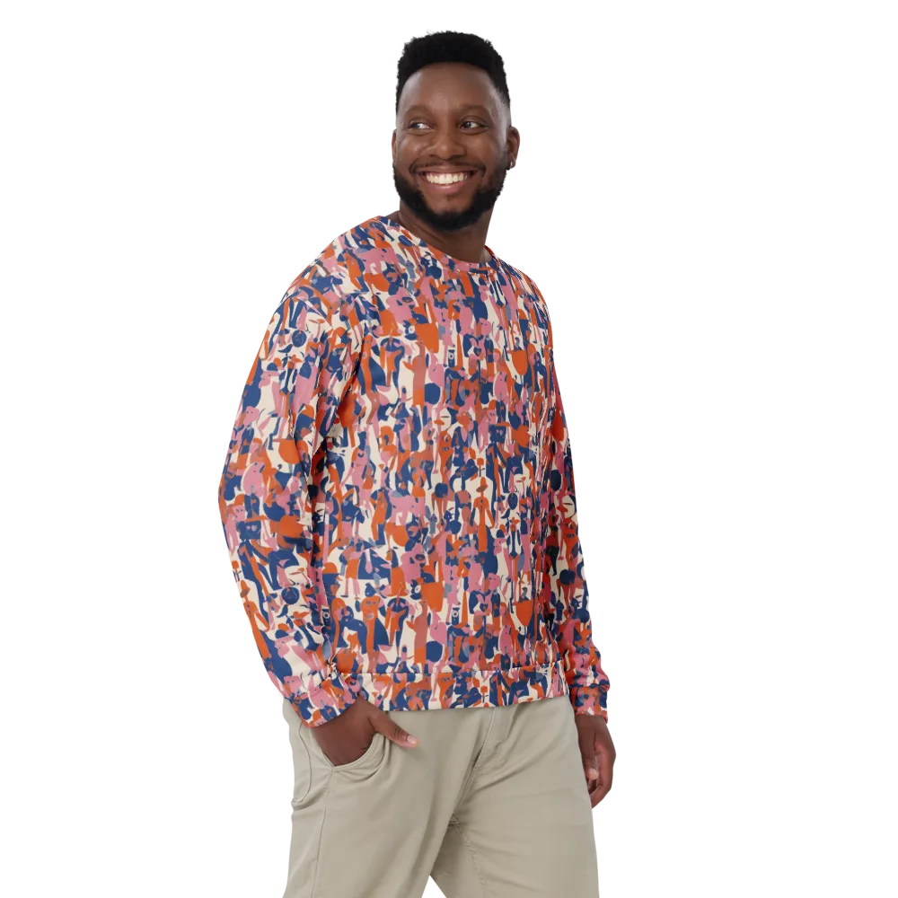 Coral Commute on Sweatshirt — Front