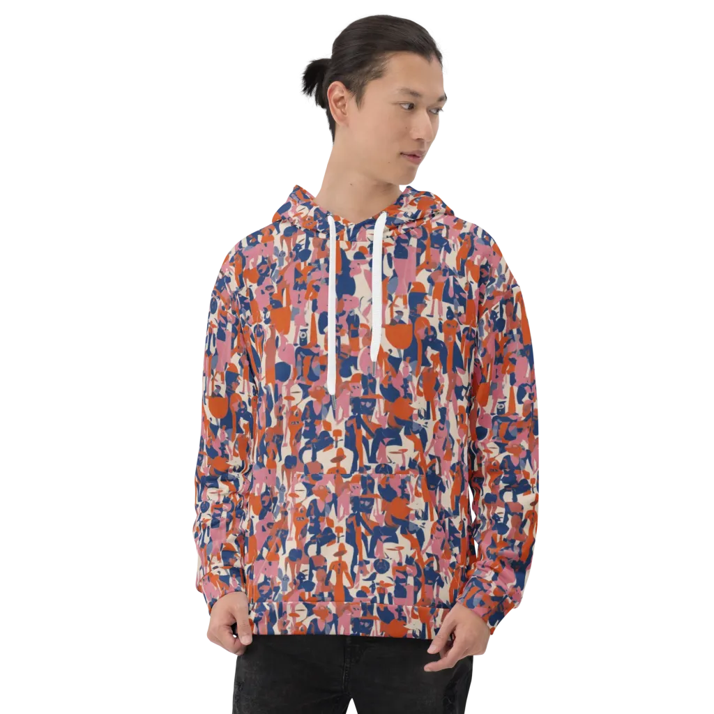 Coral Commute on Hoodie — Front