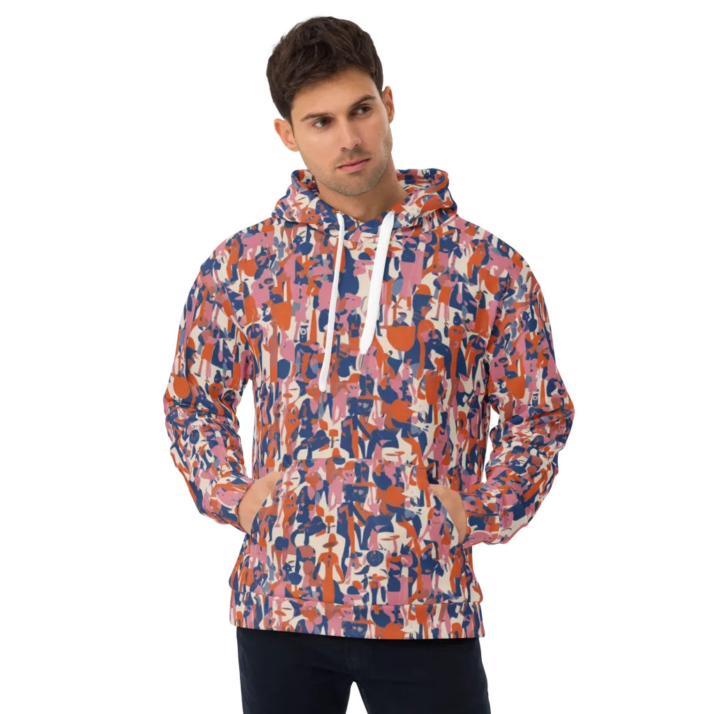 Coral Commute on Hoodie — Front