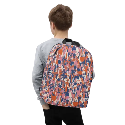 Coral Commute on a Minimalist Backpack