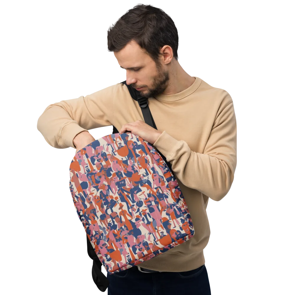 Coral Commute on Minimalist Backpack — Front