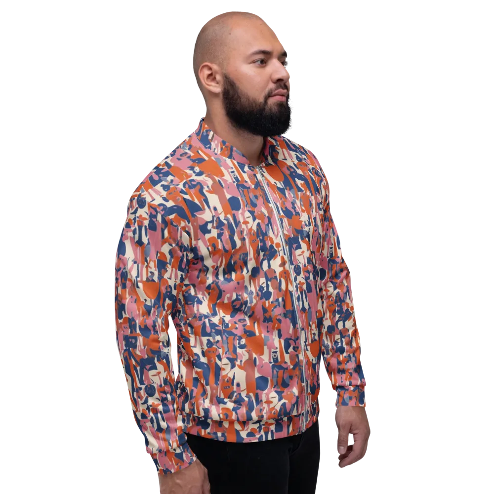 Coral Commute on Bomber Jacket — Right