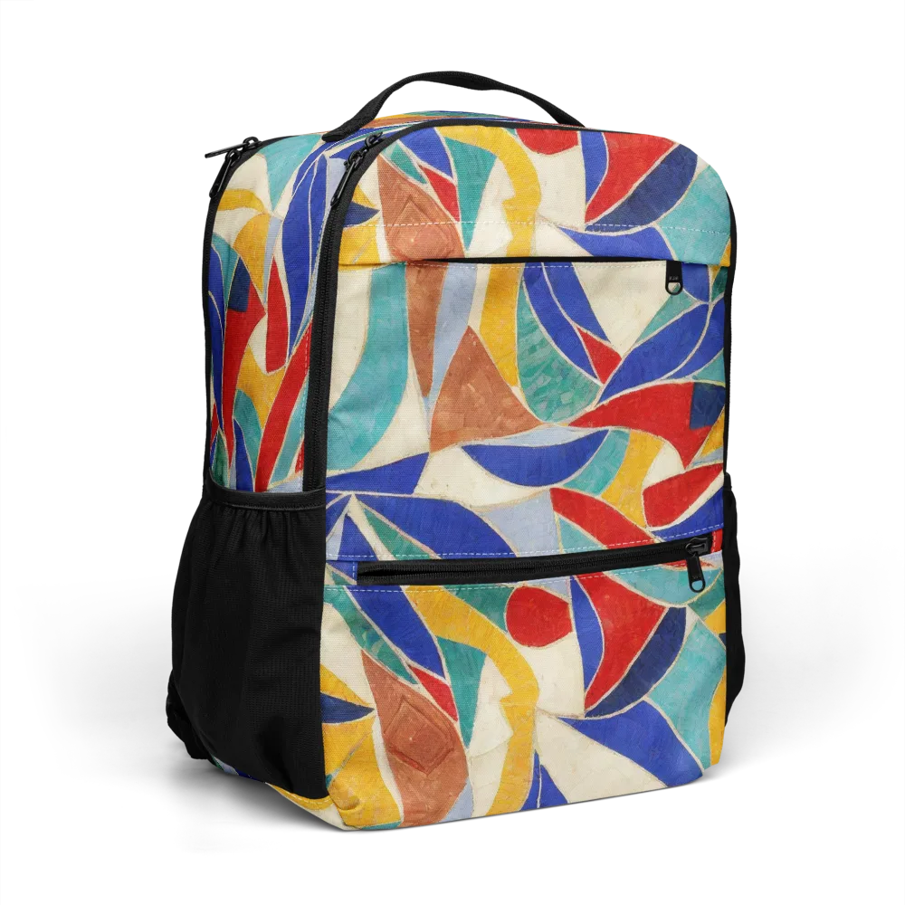 Mosaic Riptide on Utility Backpack — Right Front